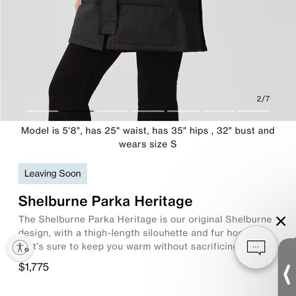 Canada Goose
Rowley Parka Heritage
Size Small - Picture 8 of 8